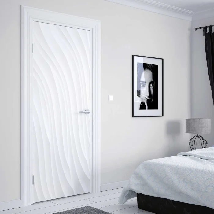 Türfolie mit eleganten Wellen in sanfter Strukturoptik Artikelbild 2