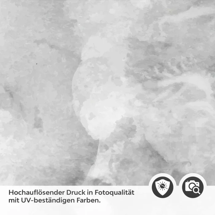 Türfolie in Grau mit marmorierter Nebeloptik Detailbild 2