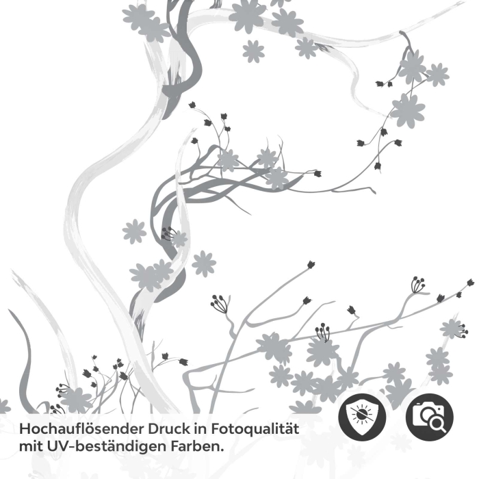 Türfolie mit zarten Kirschblütenzweigen im japanischen Stil Detailbild 2