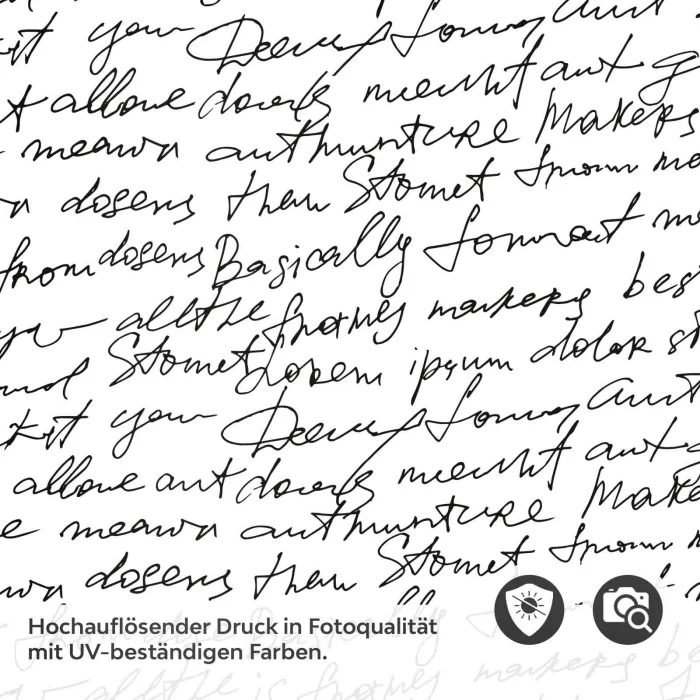 Türfolie Schwungvolle Handschrift in moderner Kalligrafie‑Optik Detailbild 2