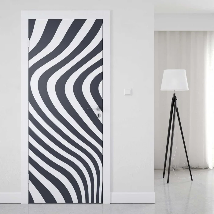 Türfolie Markante Zebra‑Streifen Artikelbild 1