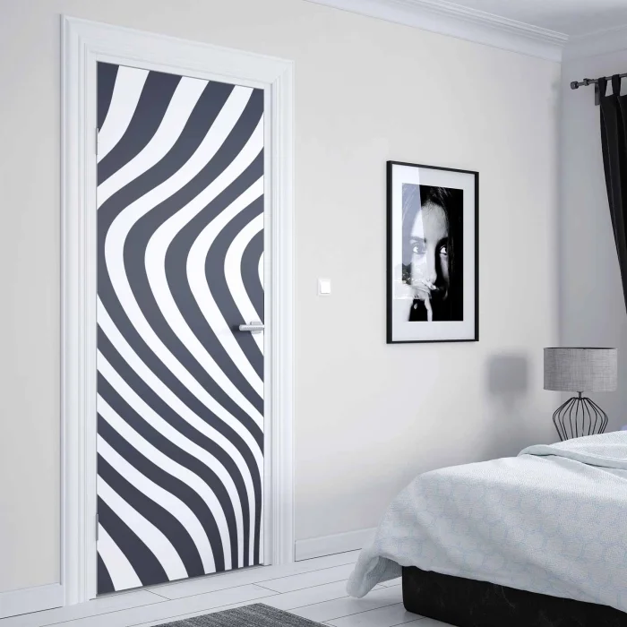 Türfolie Markante Zebra‑Streifen Artikelbild 2