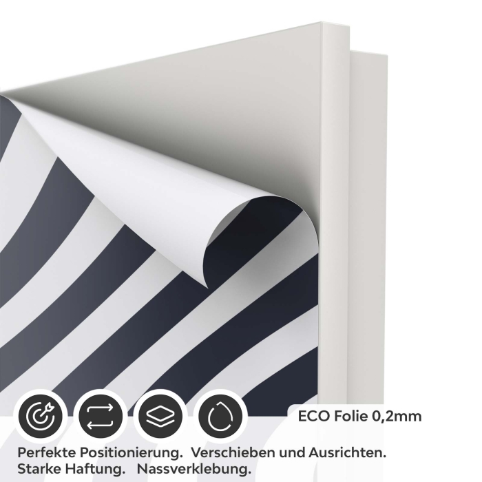 Türfolie Markante Zebra‑Streifen ECO Folie