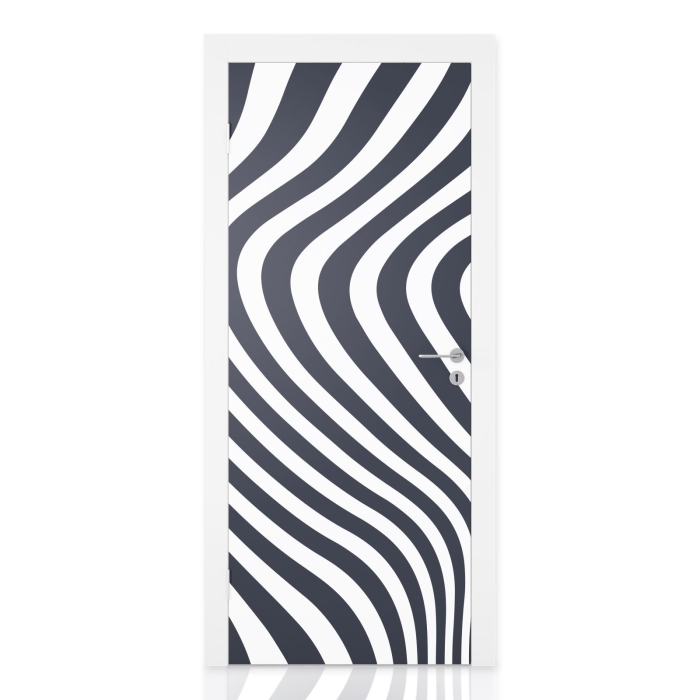 Türfolie Markante Zebra‑Streifen