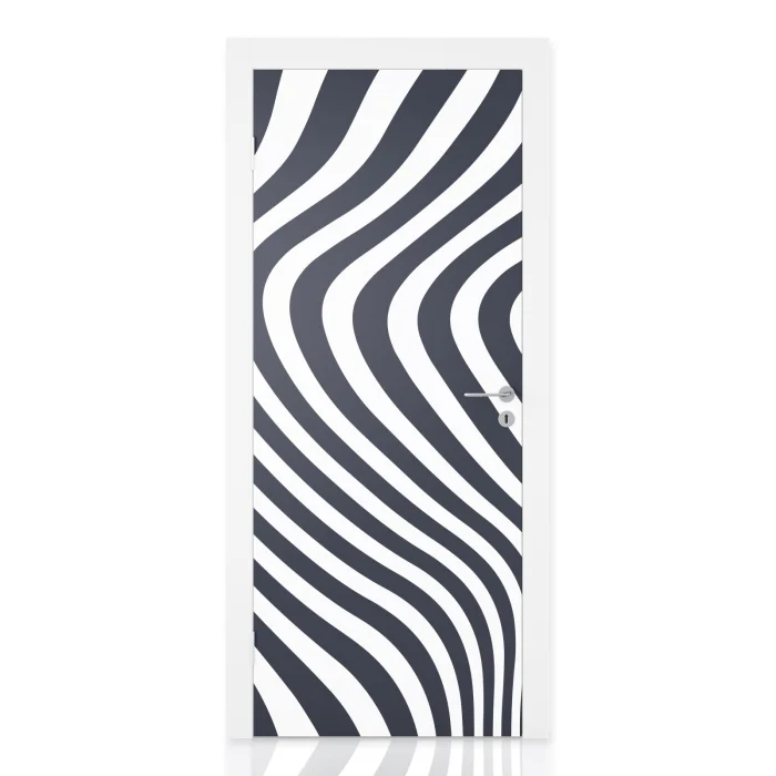 Türfolie Markante Zebra‑Streifen Hauptbild 1