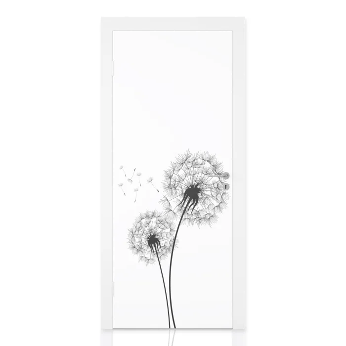 Türfolie Filigrane Pusteblumen Hauptbild 1