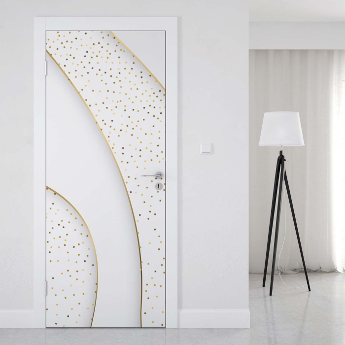 Türfolie Elegante Goldakzente Artikelbild 1