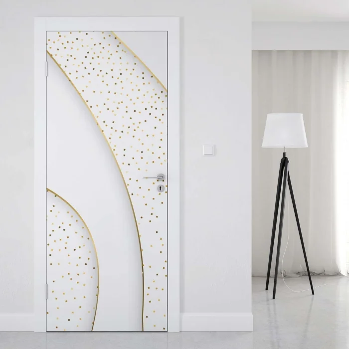 Türfolie Elegante Goldakzente Artikelbild 1