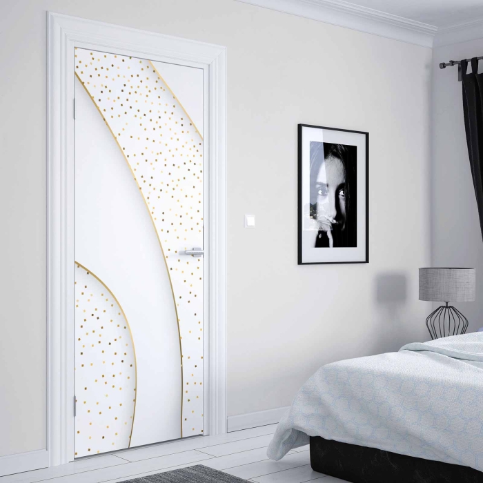 Türfolie Elegante Goldakzente Artikelbild 2