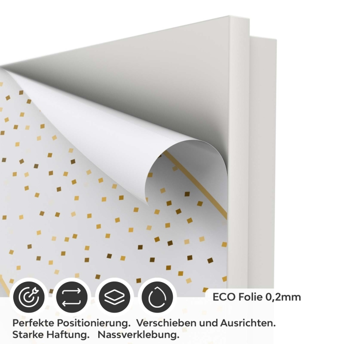 Türfolie Elegante Goldakzente ECO Folie