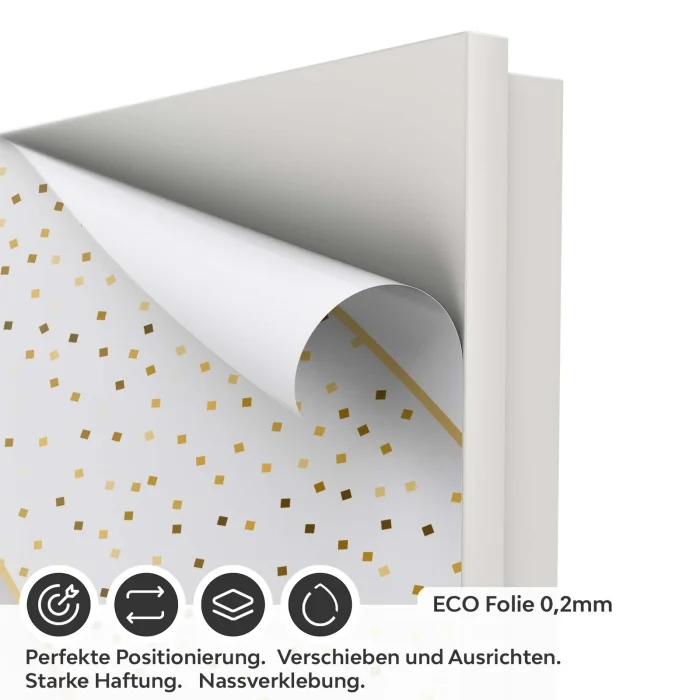 Türfolie Elegante Goldakzente ECO Folie