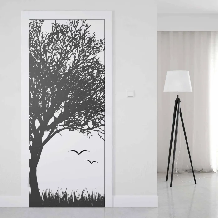 Türfolie Baum Silhouette Artikelbild 1
