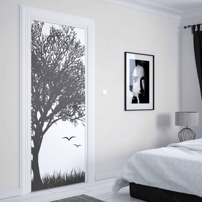 Türfolie Baum Silhouette Artikelbild 2