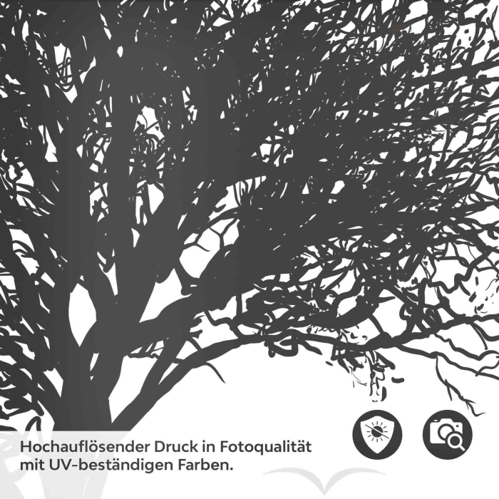 Türfolie Baum Silhouette Detailbild 2