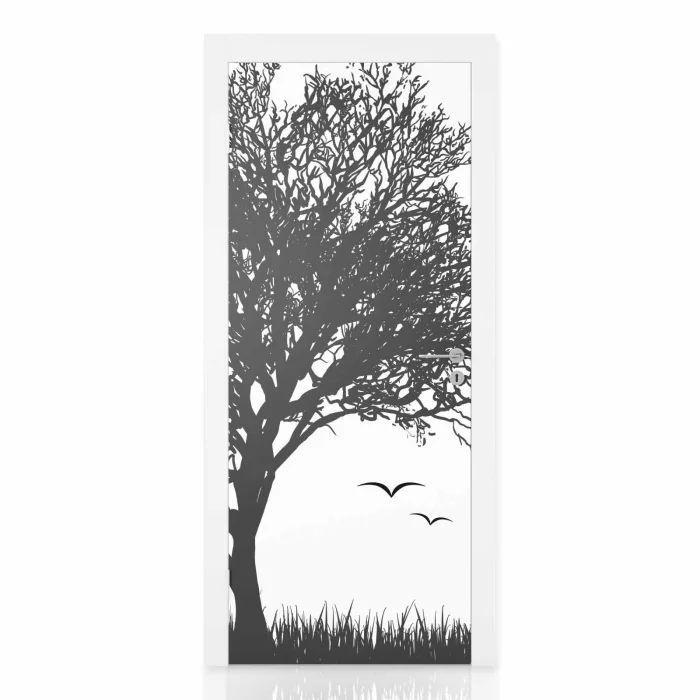 Türfolie Baum Silhouette Hauptbild 1