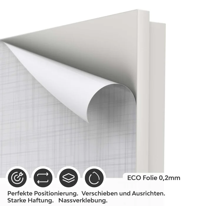 Türfolie Minimalistischer Linienraster Look ECO Folie