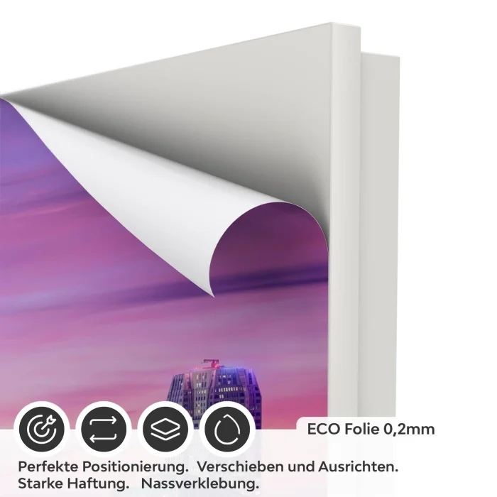 Türfolie Skyline Lichtermeer ECO Folie