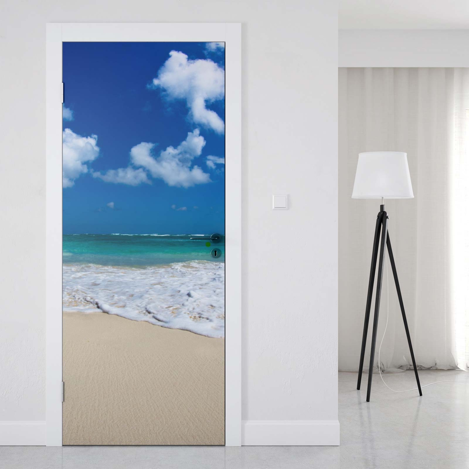 Türfolie Strand & Meerblick