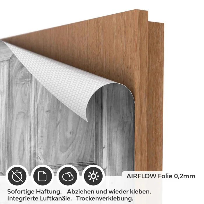 Türfolie Klassische Holztür AIRFLOW Folie