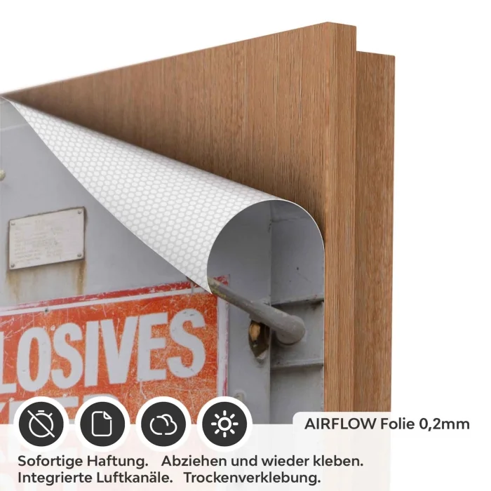 Türfolie Stahltür Optik AIRFLOW Folie