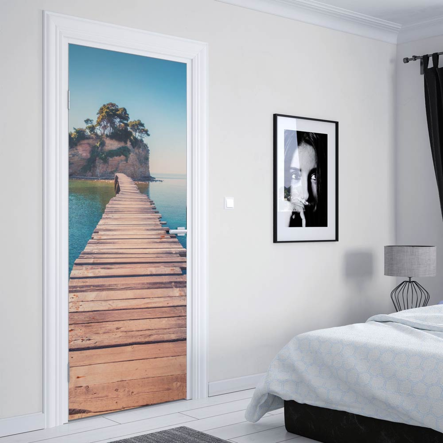 Türfolie Steg über das Meer Artikelbild 2