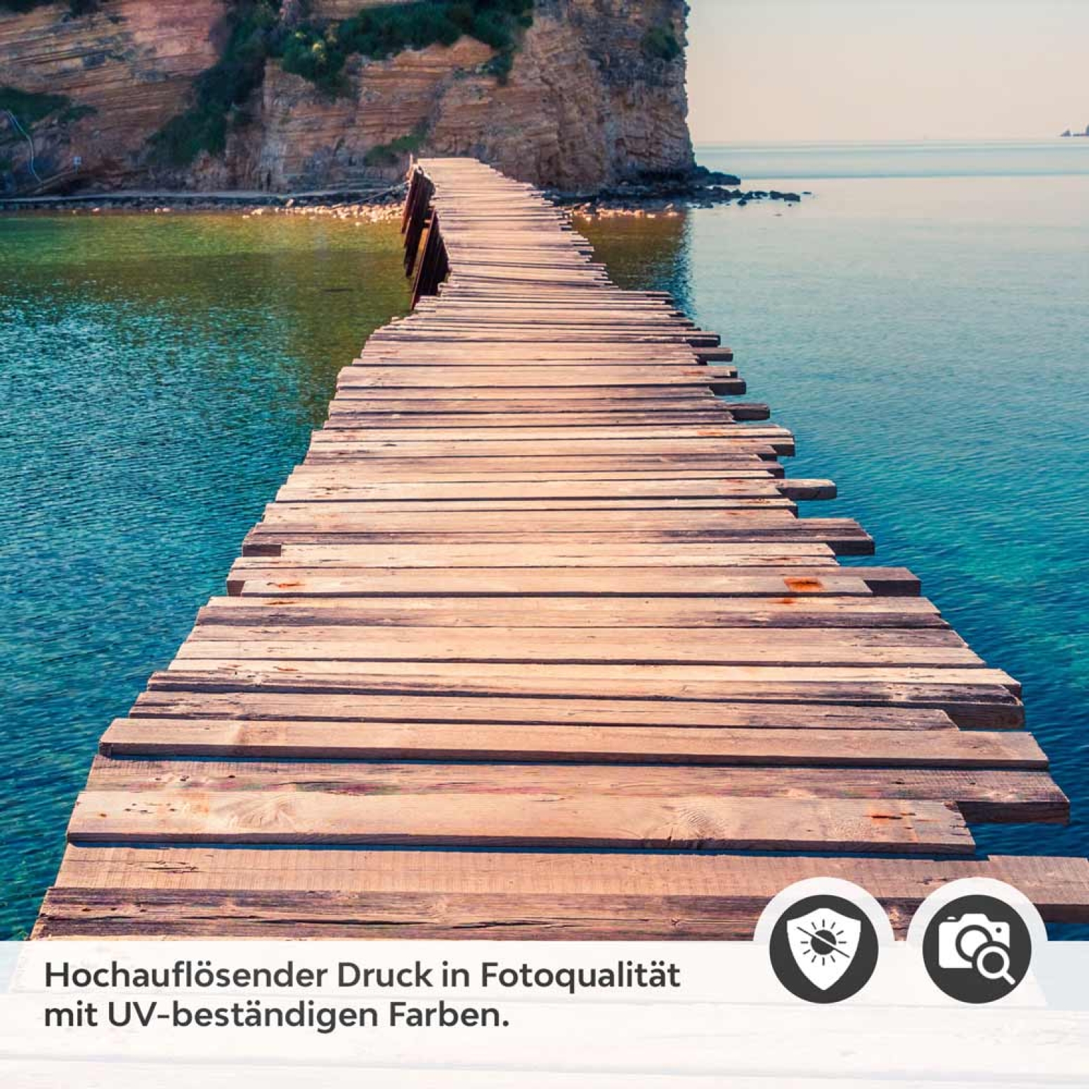 Türfolie Steg über das Meer Detailbild 2