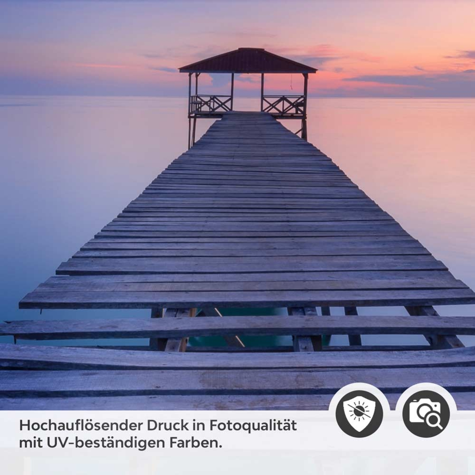 Türfolie Steg zur Dämmerung Detailbild 2