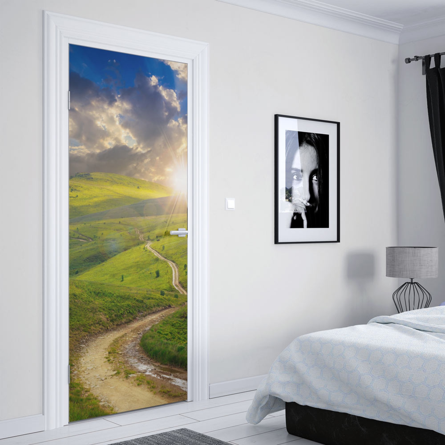 Türfolie Weg durch die Landschaft Artikelbild 2