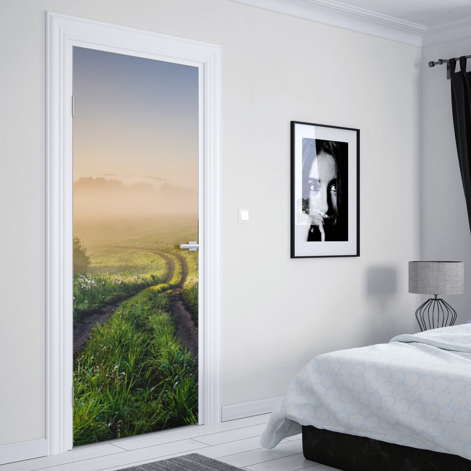 Türfolie Weg in landschaftlicher Idylle Artikelbild 2