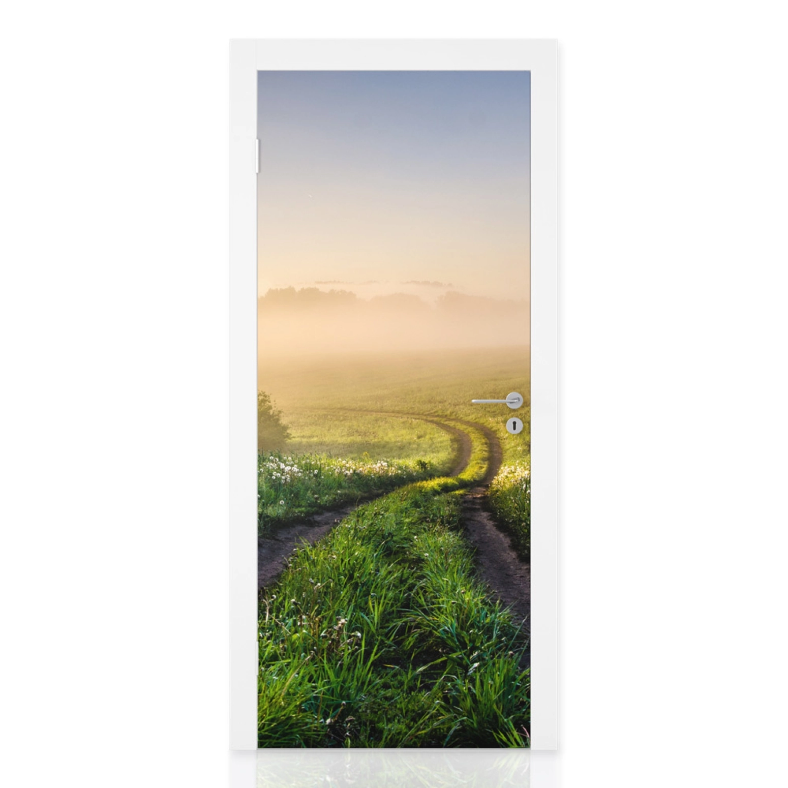 Türfolie Weg in landschaftlicher Idylle Hauptbild 1