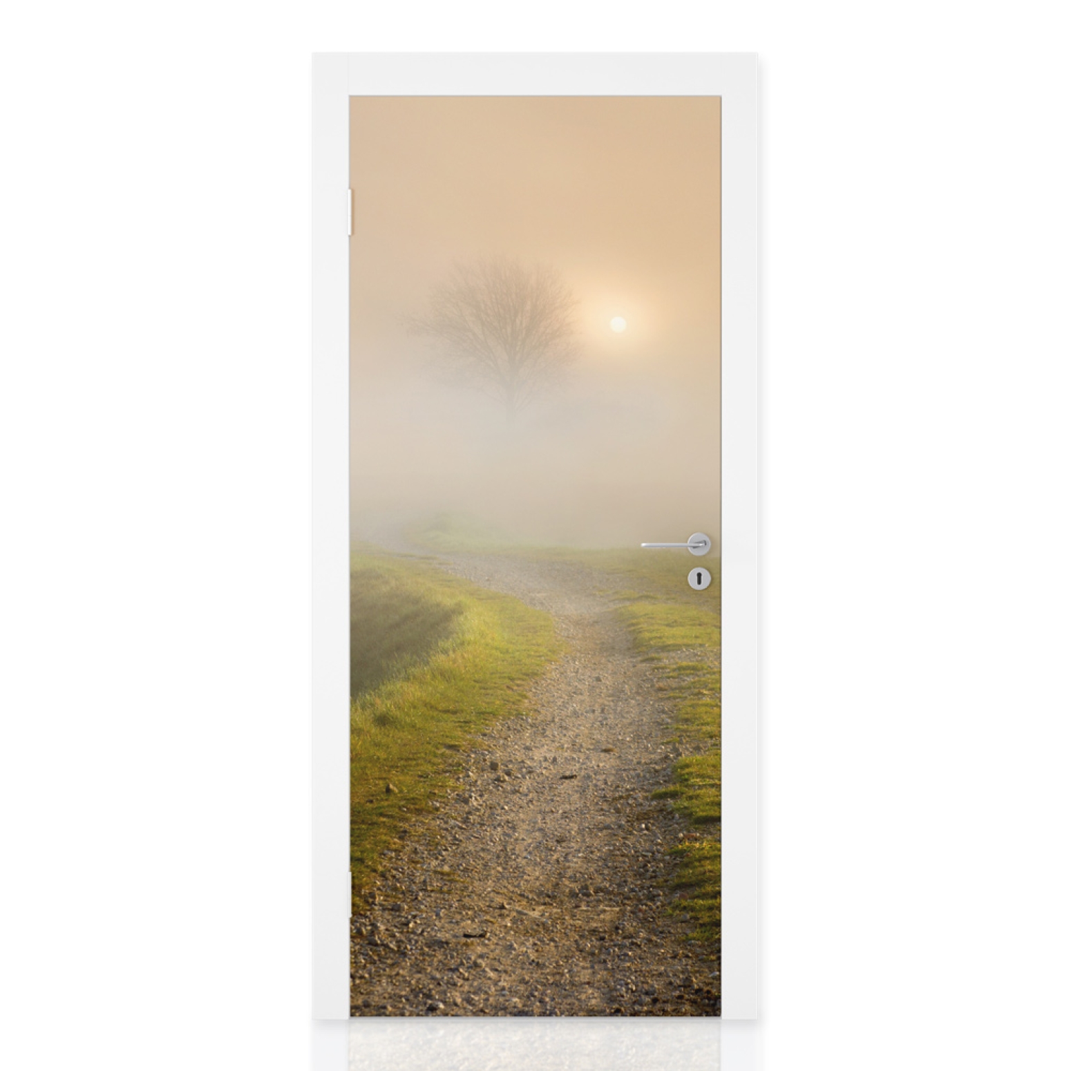 Türfolie morgentlicher Spaziergang Hauptbild 1
