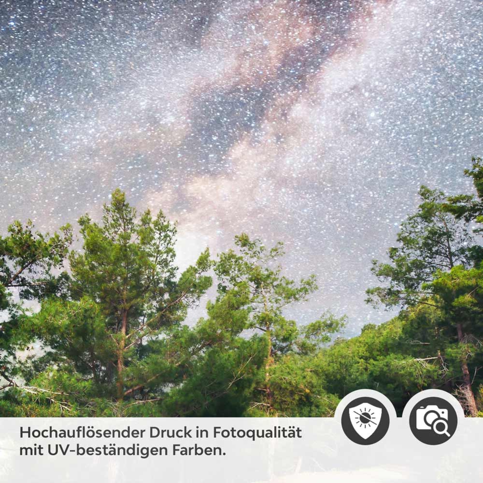 Türfolie Spaziergang unter Sternenhimmel Detailbild 2
