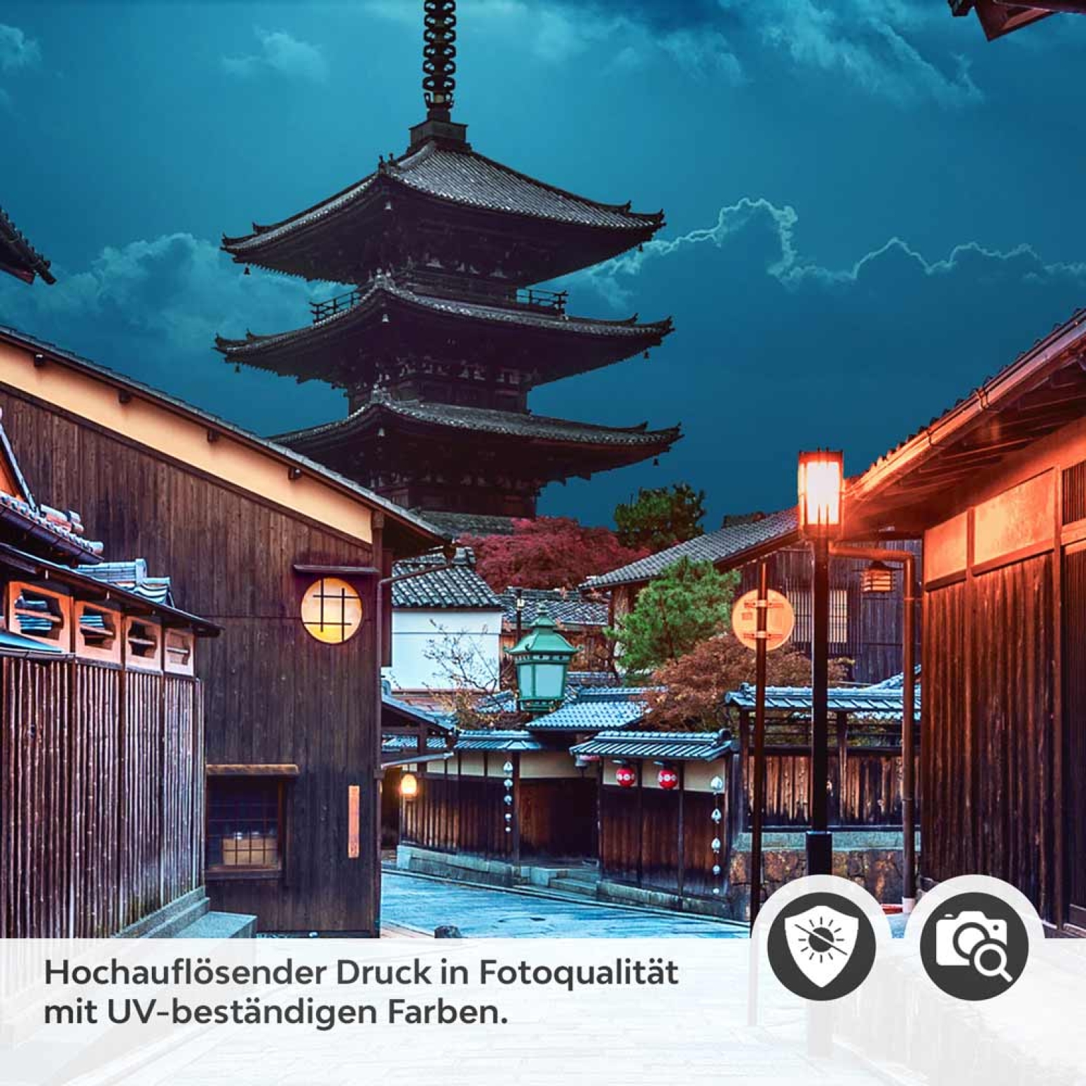 Türfolie Weg in der asiatischen Provinz Detailbild 2