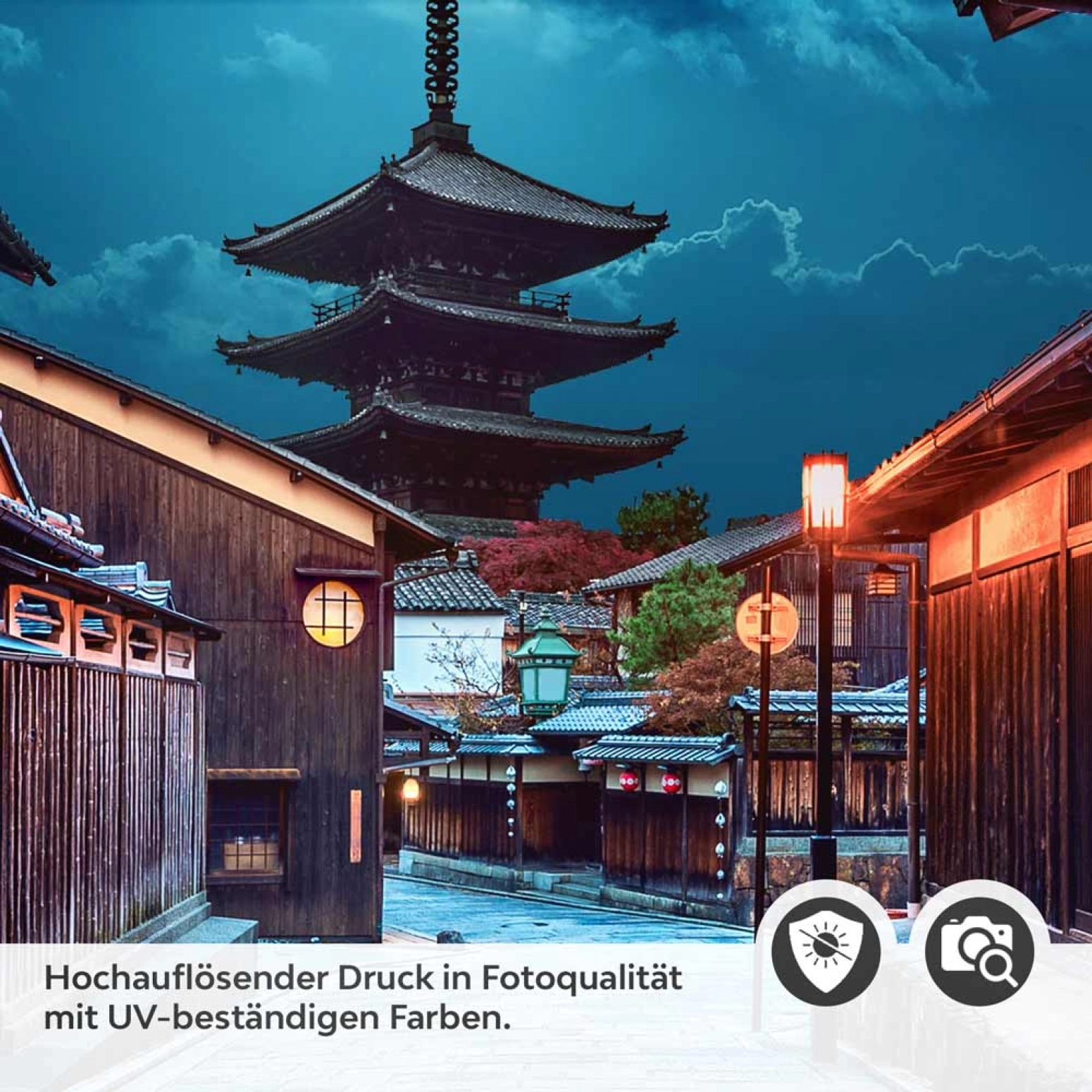 Türfolie Weg in der asiatischen Provinz Detailbild 2