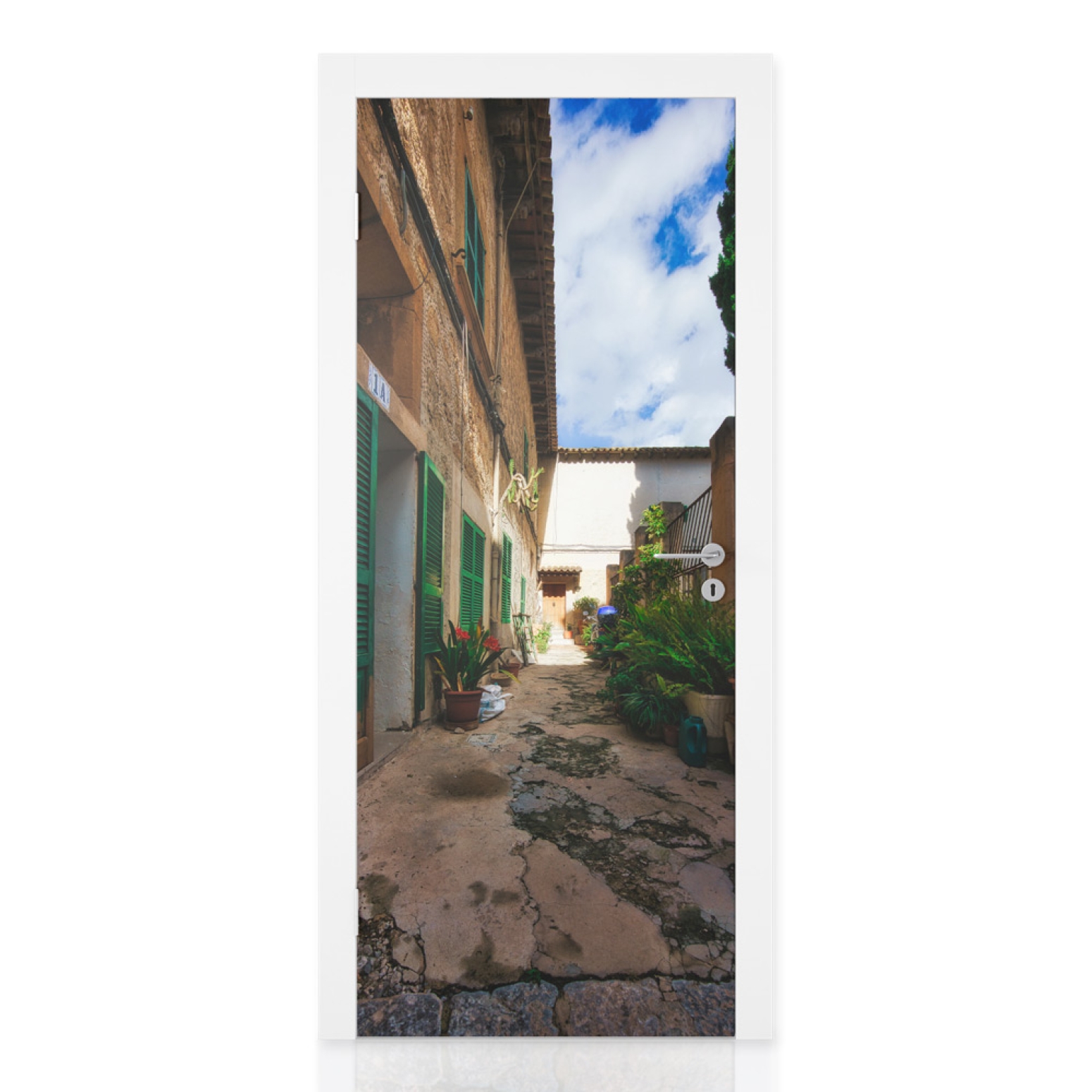 Türfolie Spaziergang Altstadt Valldemossa Hauptbild 1