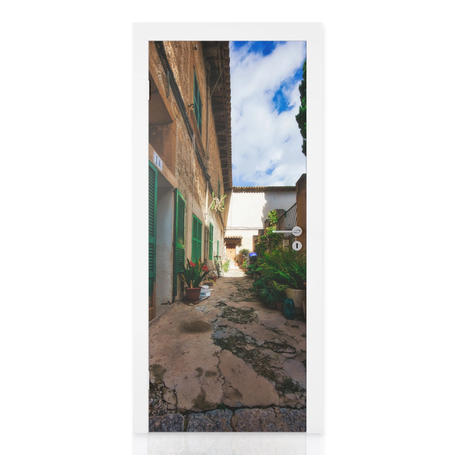 Türfolie Spaziergang Altstadt Valldemossa Hauptbild 1