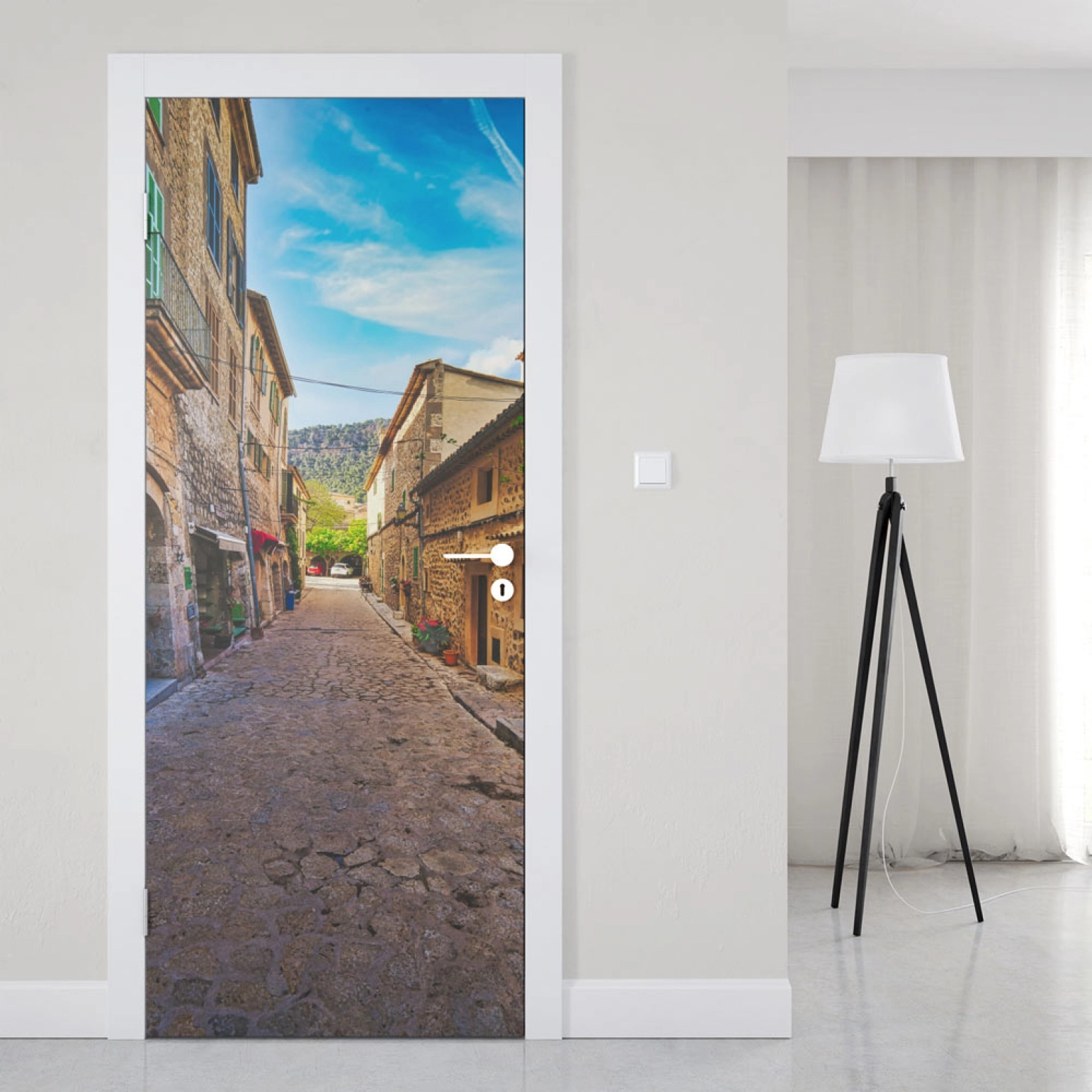 Türfolie Gasse in Valldemossa Mallorca Artikelbild 1