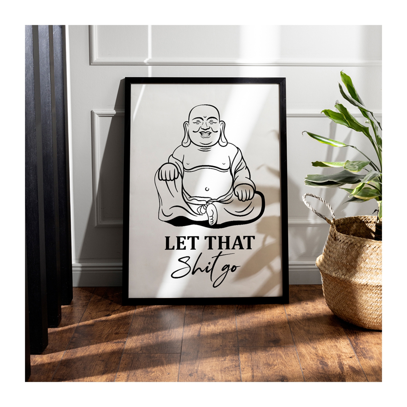 Poster Buddha let that shit go