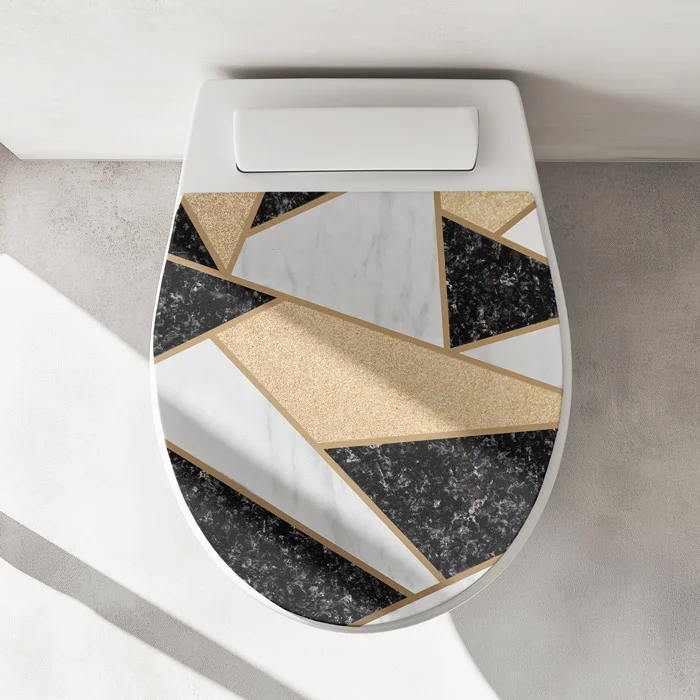 Wc-Deckel Aufkleber Marmor Mosaik Artikelbild 1
