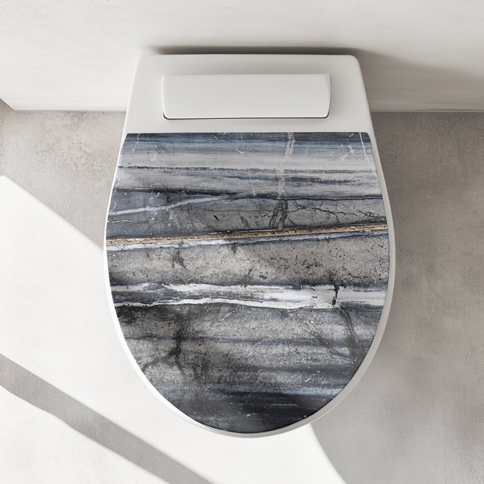 Wc-Deckel Aufkleber Marmoroptik Artikelbild 1