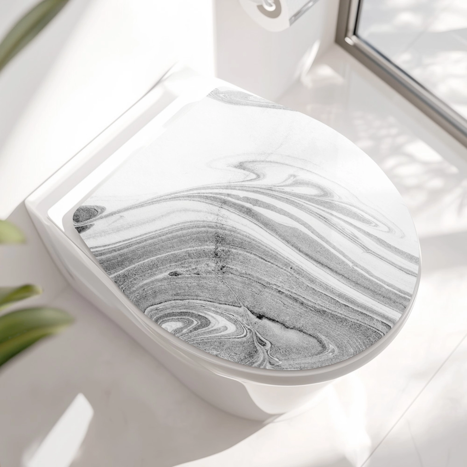Wc-Deckel Aufkleber Marmoroptik Hauptbild