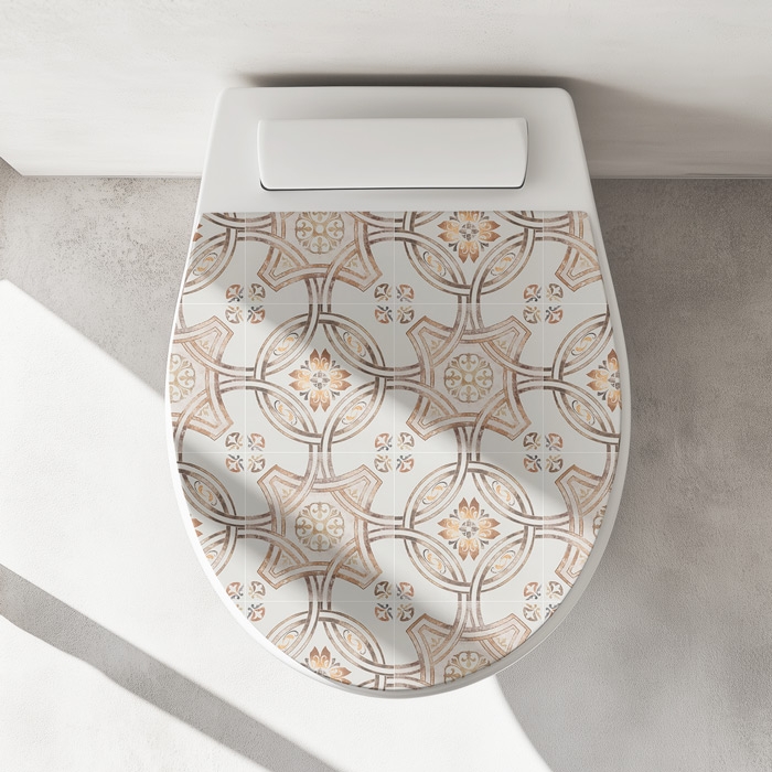 Wc-Deckel Aufkleber Klassische Patchwork Artikelbild 3