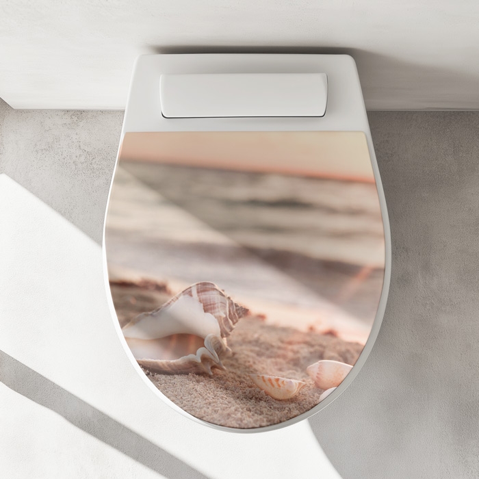Wc-Deckel Aufkleber Seemuschel Artikelbild 1