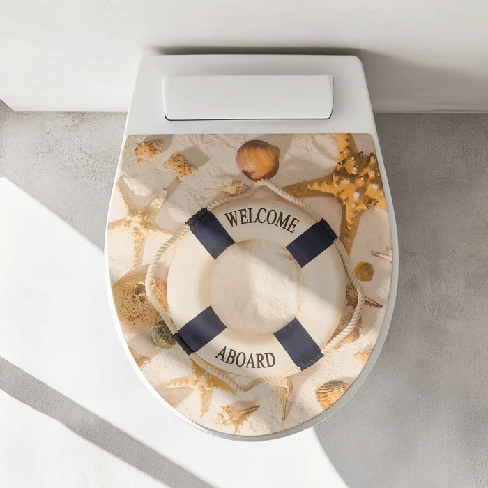 WC-Deckel Aufkleber Willkommen an Board Artikelbild 1