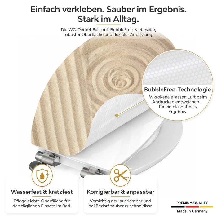 WC-Deckel Aufkleber Harmonie & Balance Detailbild 1