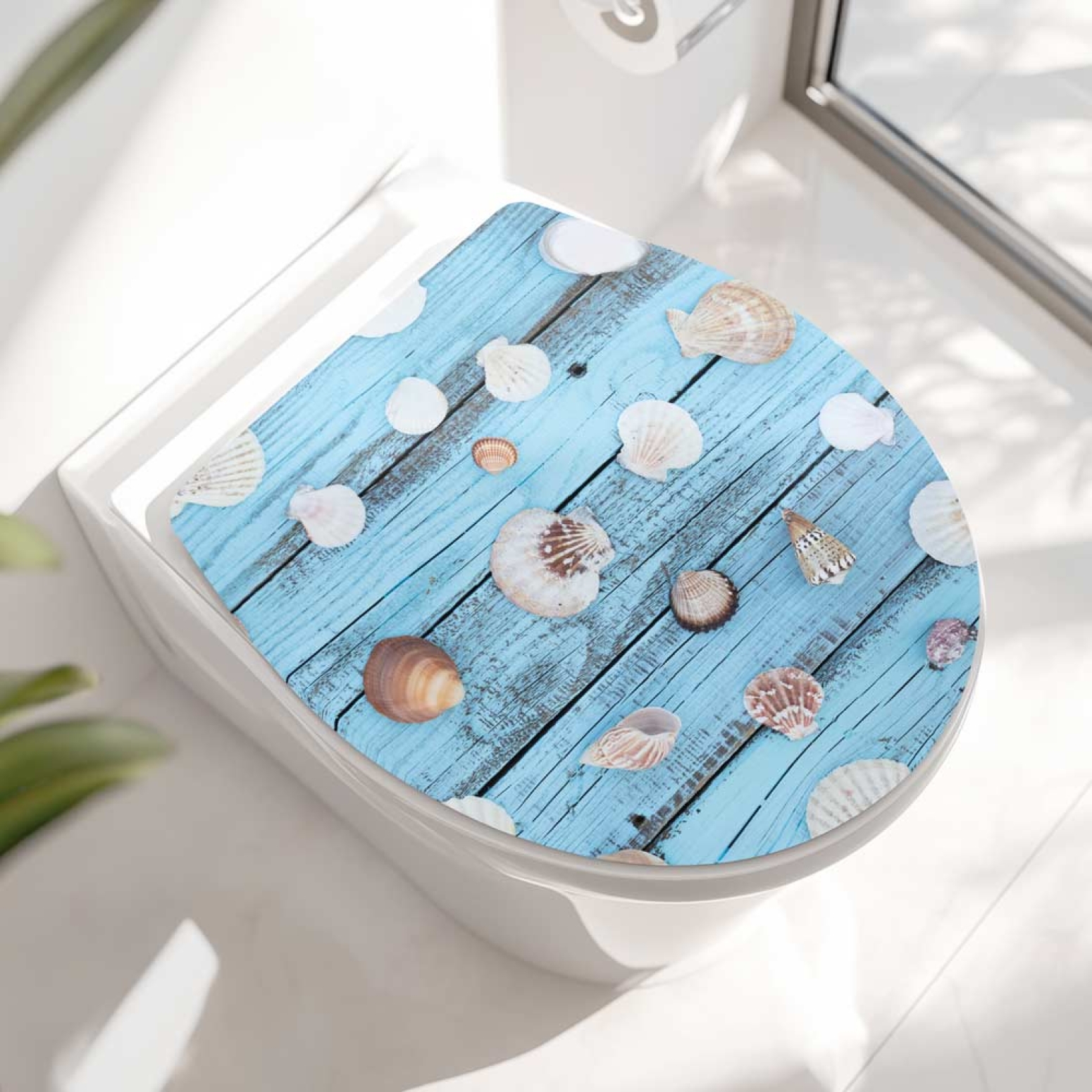 WC-Deckel Aufkleber Meeresschätze