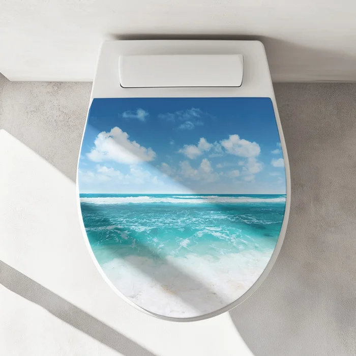 WC-Deckel Aufkleber sanfte Welle Artikelbild 1