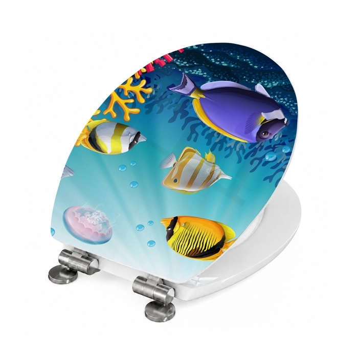 WC-Deckel Aufkleber Korallenriff mit Fischen Artikelbild 2