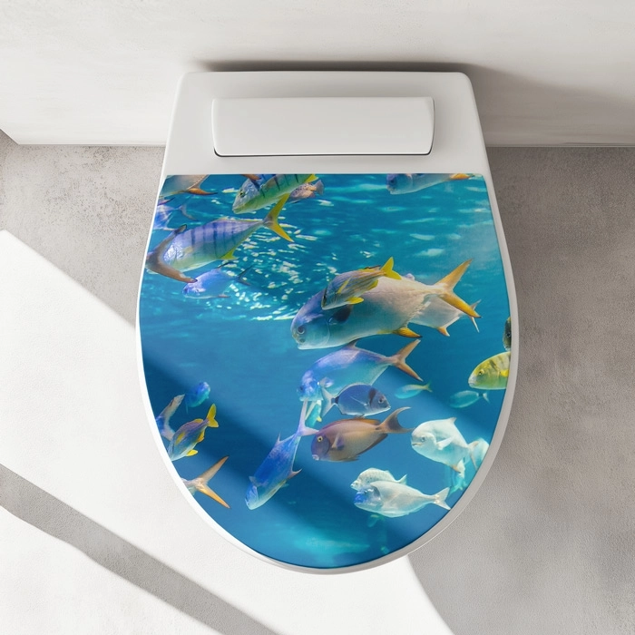 WC-Deckel Aufkleber Meeresfische Artikelbild 1
