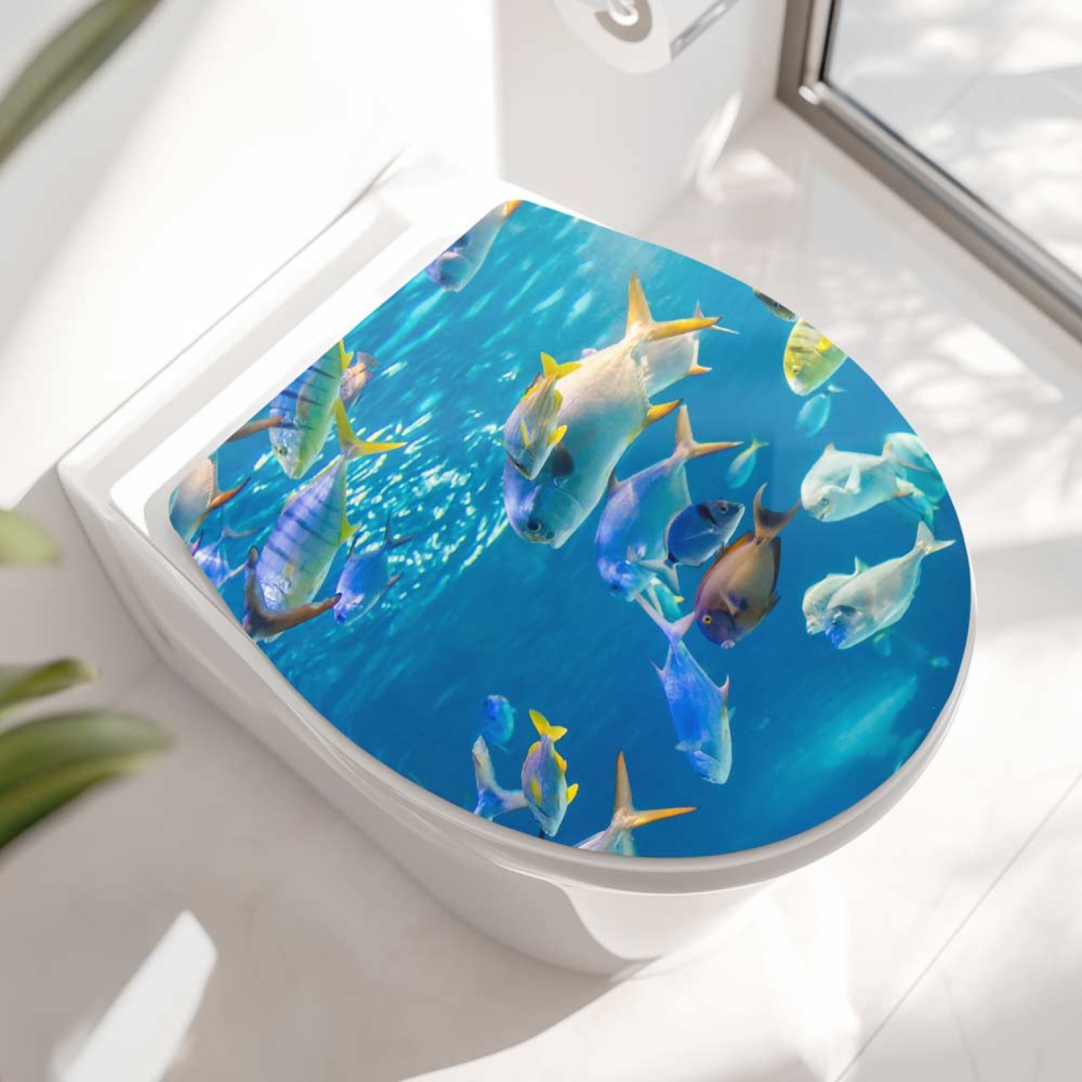 Wc-Deckel Aufkleber Meeresfische